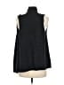 Brigitte Bailey Jacquard Marled Gray Black Vest Size M - photo 2