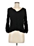 Very J 100% Rayon Black 3/4 Sleeve Blouse Size M - photo 1