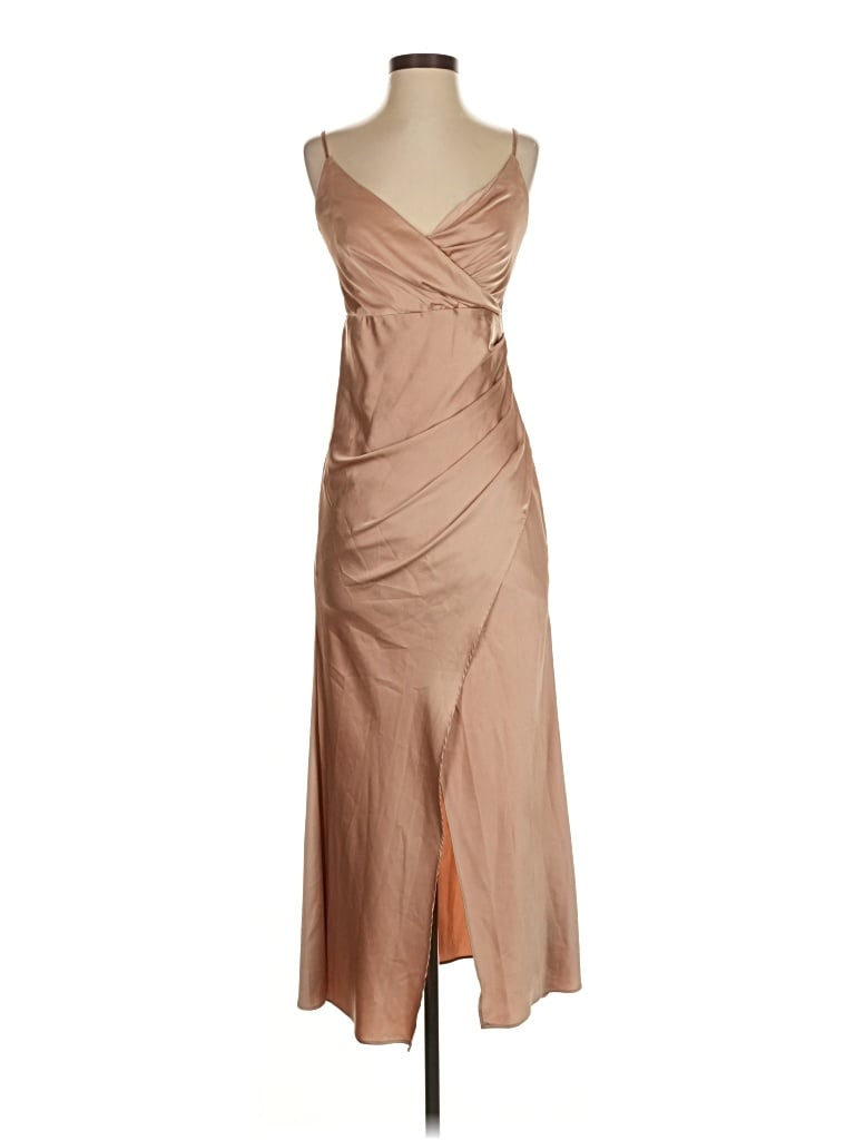 Pre-owned Hello Molly Cocktail Dress In Brown