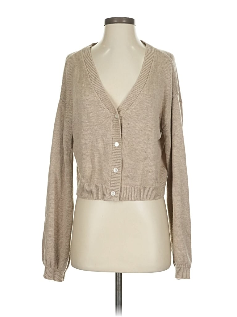 Pre-owned The Drop Cardigan Sweater In Brown