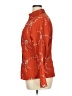 Unique Spectrum 100% Polyester Orange 3/4 Sleeve Blouse Size 14 - 16 - photo 5