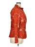 Unique Spectrum 100% Polyester Orange 3/4 Sleeve Blouse Size 14 - 16 - photo 4