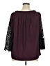 Kobi 100% Polyester Burgundy 3/4 Sleeve Blouse Size XL - photo 2