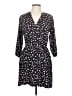 Collective Concepts Print Black Blue Casual Dress Size L - photo 1
