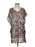 H&M 100% Polyester Animal Print Tan Casual Dress Size XS - photo 1