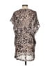H&M 100% Polyester Animal Print Tan Casual Dress Size XS - photo 2