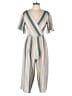 Trixxi Stripes Ivory Jumpsuit Size XL - photo 1