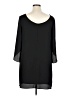 AB Studio 100% Polyester Solid Black Casual Dress Size XL - photo 2