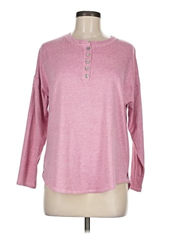 Jaclyn Intimates Long Sleeve Henley (view 1)