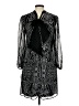 Robbie Bee 100% Polyester Paisley Black Casual Dress Size 8 - photo 2