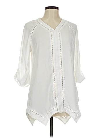 Melissa McCarthy Seven7 3/4 Sleeve Blouse (view 1)