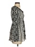 Sunny Leigh 100% Polyester Gray Casual Dress Size S - photo 4
