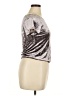 Bongo Metallic Silver Short Sleeve Top Size XL - photo 4