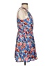 Lush 100% Polyester Floral Blue Casual Dress Size S - photo 4