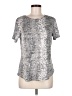 Z Supply Metallic Silver Short Sleeve T-Shirt Size M - photo 1