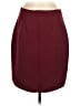Ann Taylor 100% Polyester Solid Burgundy Formal Skirt Size 8 - photo 2