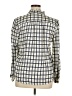 Joie 100% Viscose Checkered-gingham Ivory Long Sleeve Blouse Size XL - photo 2