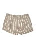 Roxy 100% Cotton Stripes Brown Shorts Size XL - photo 2