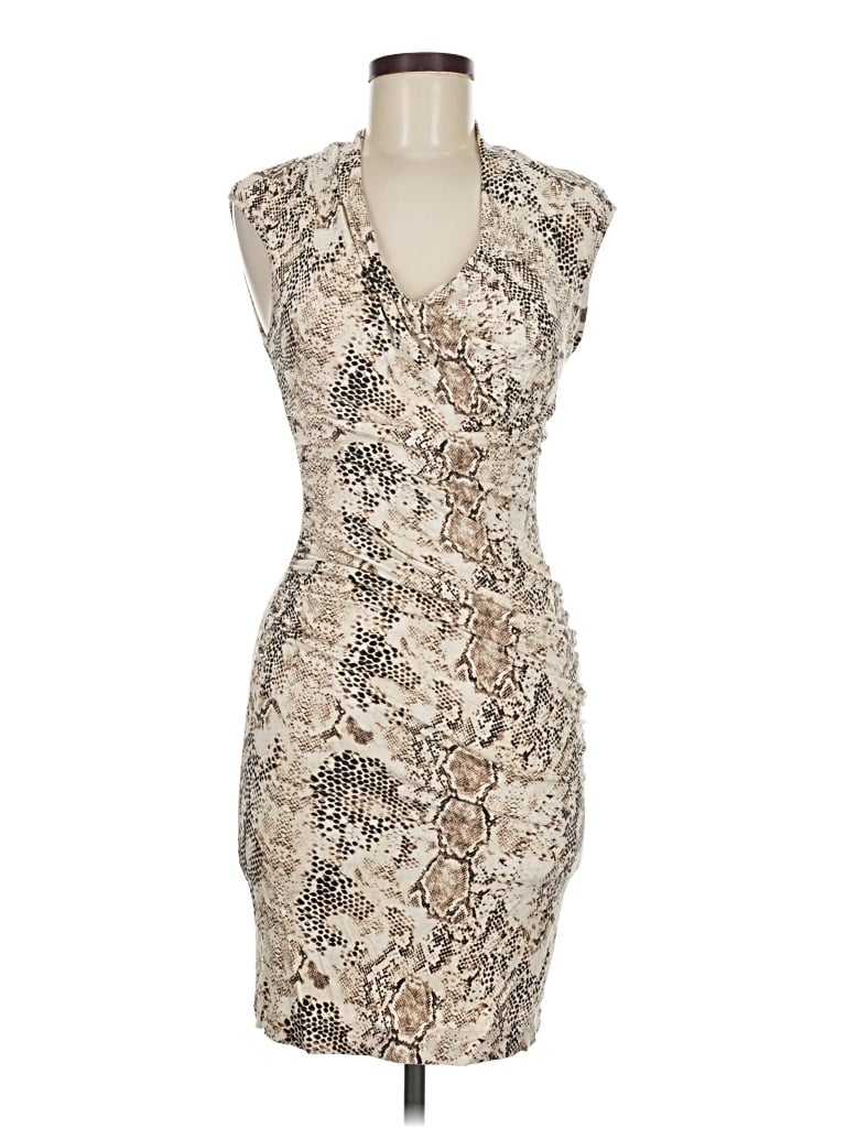 Pre-owned Mango Cocktail Dress In Brown