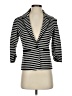 Laundry by Shelli Segal Stripes Black Blazer Size 4 - photo 1