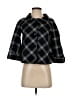 H&M Plaid Black Wool Coat Size 4 - photo 1