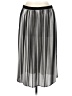 Eileen Fisher 100% Polyester Stripes Silver Black Formal Skirt Size S - photo 2