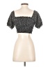 Keliki 100% Rayon Black Short Sleeve Top Size S - photo 2