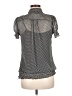 MayBe 100% Polyester Polka Dots Black Short Sleeve Blouse Size M - photo 2