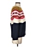 Field Flower Color Block Blue Pullover Sweater Size XS - photo 4