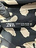Zara Animal Print Black Long Sleeve Blouse Size XS - photo 7