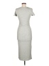 Jun & Ivy Solid Gray Casual Dress Size M - photo 2