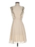 ASOS 100% Polyester Ivory Cocktail Dress Size 4 - photo 1