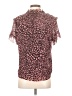 J.Crew 100% Polyester Animal Print Pink Short Sleeve Blouse Size S - photo 2