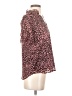 J.Crew 100% Polyester Animal Print Pink Short Sleeve Blouse Size S - photo 4