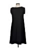 Mary McFadden Solid Black Casual Dress Size S - photo 2