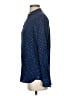 C. Wonder 100% Silk Polka Dots Blue Long Sleeve Silk Top Size XXS - photo 5
