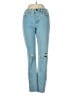 Just Black Hearts Blue Jeans Size 25 waist - photo 1
