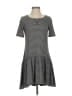 BCBGeneration Stripes Gray Casual Dress Size XS - photo 1