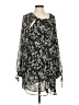 Topshop 100% Polyester Black 3/4 Sleeve Blouse Size 8 - photo 1