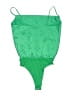 She + Sky 100% Polyester Green Bodysuit Size S - photo 2