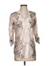 Calvin Klein 100% Polyester Tan 3/4 Sleeve Blouse Size S - photo 1
