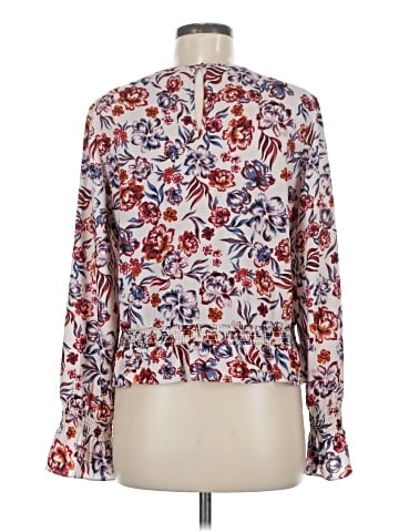 Scripted Long Sleeve Blouse (view 2)