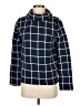 J.Crew Factory Store 100% Polyester Checkered-gingham Blue Turtleneck Sweater Size S - photo 1