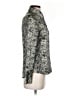 Zara Animal Print Silver Long Sleeve Blouse Size XS - photo 4