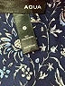 Aqua 100% Polyester Paisley Blue 3/4 Sleeve Blouse Size S - photo 7
