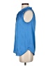 Ann Taylor 100% Polyester Blue Sleeveless Blouse Size 4 - photo 5