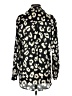 Zara Animal Print Black Long Sleeve Blouse Size XS - photo 2