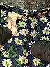 Elan 100% Rayon Black Blue Romper Size L (estimated) - photo 4