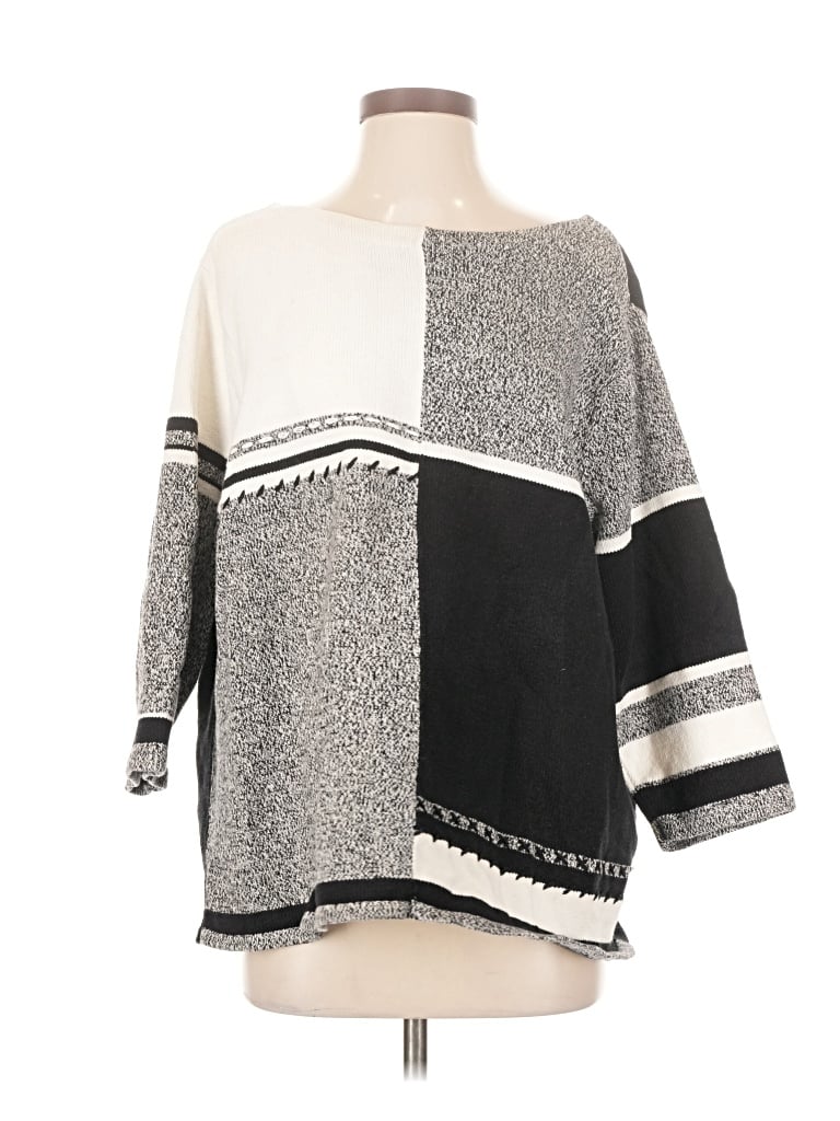 Pre-owned First Issue By Liz Claiborne Pullover Sweater In Black