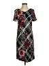 Chico's Graphic Black Casual Dress Size XS (00) - photo 1